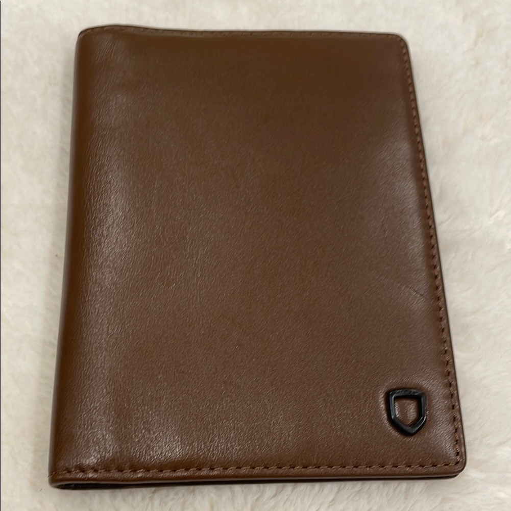 Rudsak Brown Leather Passport Wallet